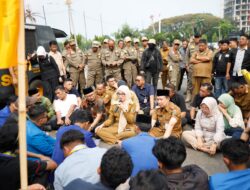 Wagub Jihan Nurlela Temui Pendemo Mahasiswa PMII yang Sampaikan Aspirasi tentang Persoalan Nasional Serta  Daerah