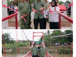 Gubernur Lampung Mirza Resmikan Jembatan Garuda di Kab.Mesuji, Realisasi Program Presiden Prabowo Subianto Hasil Karya Kolaborasi TNI dan Masyarakat