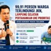 Akses Berobat Kian Terjamin, 99,91 Persen Warga Kab. Lampung Selatan Terlindungi JKN*