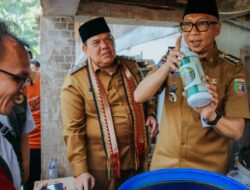 Hore Hasil Panen Meningkat, Gubernur Rahmat Mirzani Djausal Tinjau Pengembangan Pupuk Organik Cair di Lampung Timur