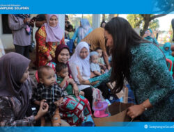 Pelukkan Hangat Harapan Anak-anak Lamsel , Zita Anjani Pastikan Perjuangan Cegah Stunting Dimulai dari Keluarga