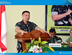 Kawal Program Pemerintah hingga ke Masyarakat, Danrem 043/Gatam Minta Prajurit Kenali Potensi Kab. Lampung Selatan