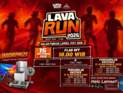 Mau Ikut Lava Run Tahun 2026 Lampung Selatan? Ini Cara Daftar dan Ambil Jersey Gratis untuk 5.000 Peserta